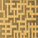 Square Solid Brown Modern Rug, abs1343brn