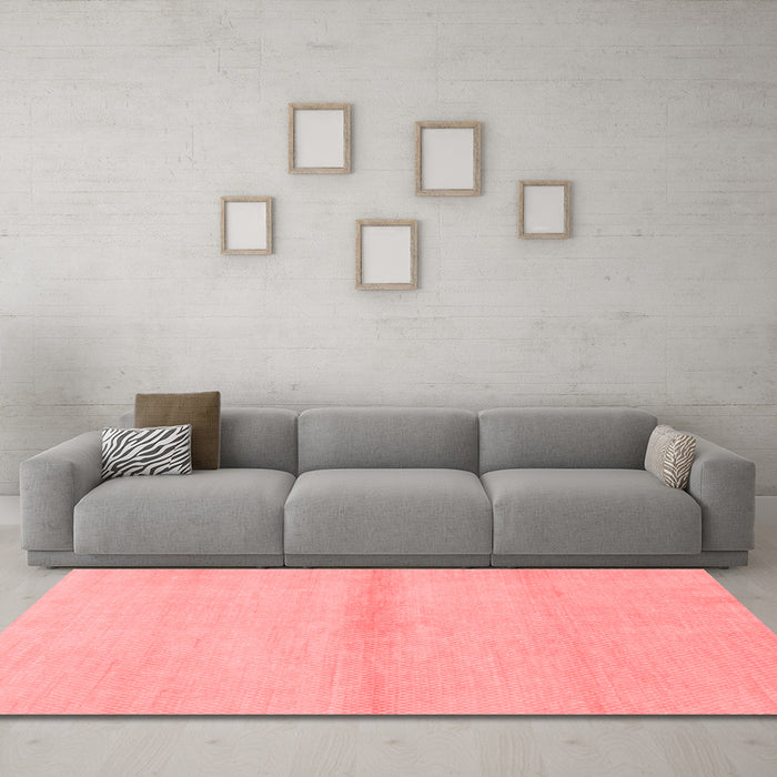Modern Red Washable Rugs