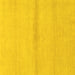 Square Solid Yellow Modern Rug, abs1344yw