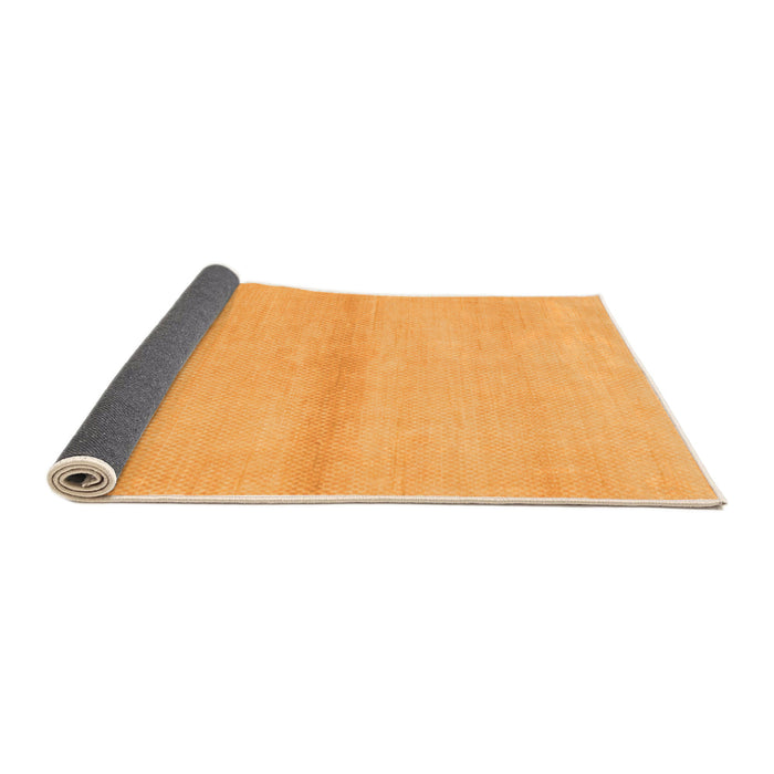 Sideview of Solid Orange Modern Rug, abs1344org