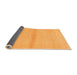 Sideview of Solid Orange Modern Rug, abs1344org