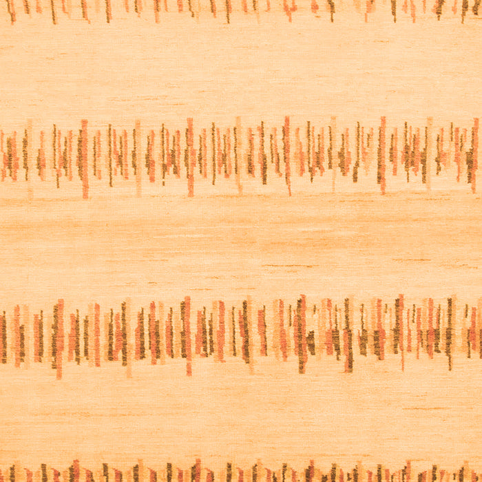 Square Solid Orange Modern Rug, abs1345org