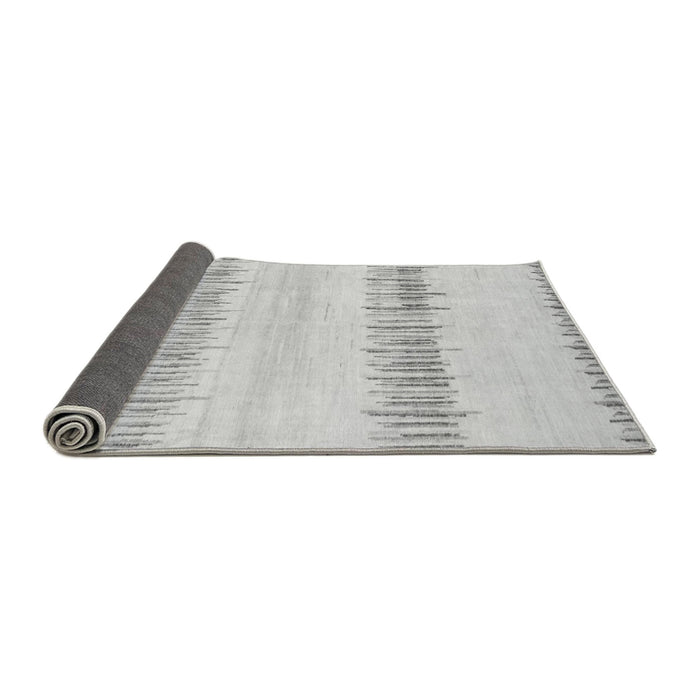 Sideview of Solid Gray Modern Rug, abs1345gry