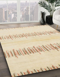 Abstract Yellow Solid Rug, abs1345