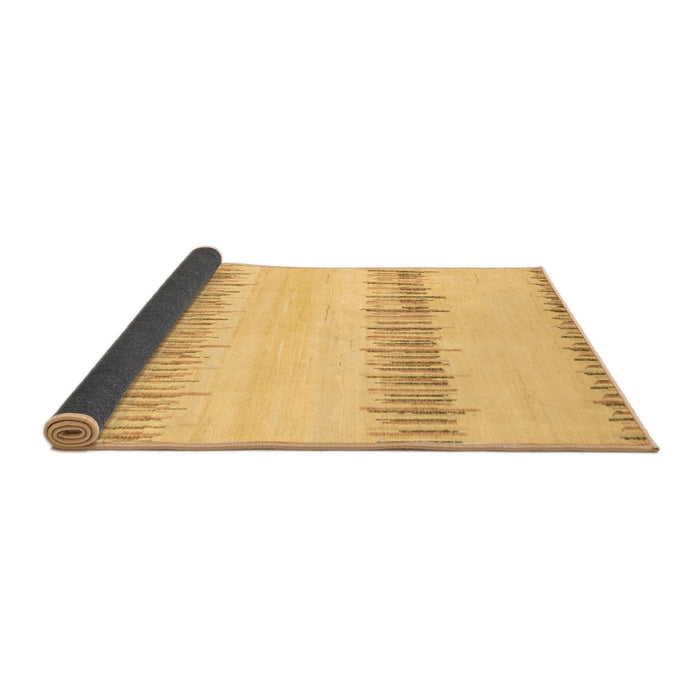 Sideview of Solid Brown Modern Rug, abs1345brn
