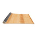 Sideview of Solid Orange Modern Rug, abs1345org