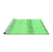 Sideview of Machine Washable Solid Emerald Green Modern Area Rugs, wshabs1345emgrn