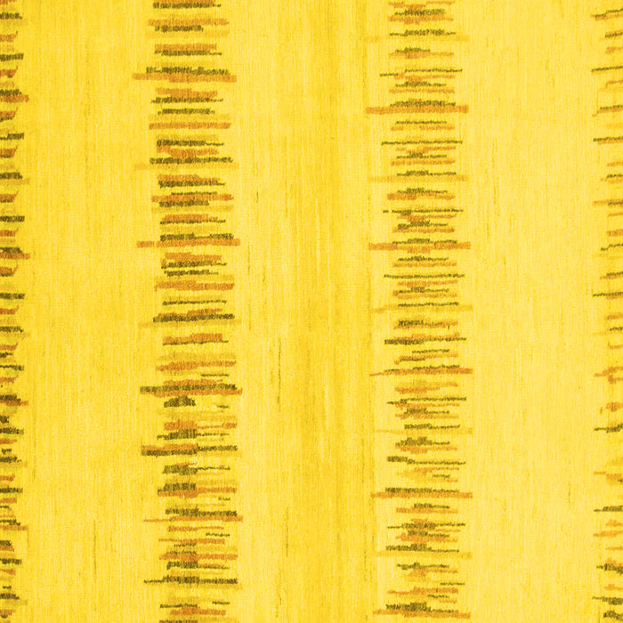 Square Solid Yellow Modern Rug, abs1345yw