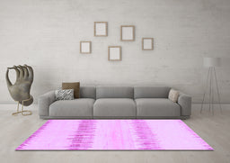 Machine Washable Solid Purple Modern Area Rugs in a Living Room, wshabs1345pur