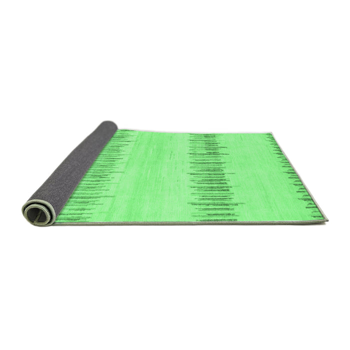 Sideview of Solid Emerald Green Modern Rug, abs1345emgrn