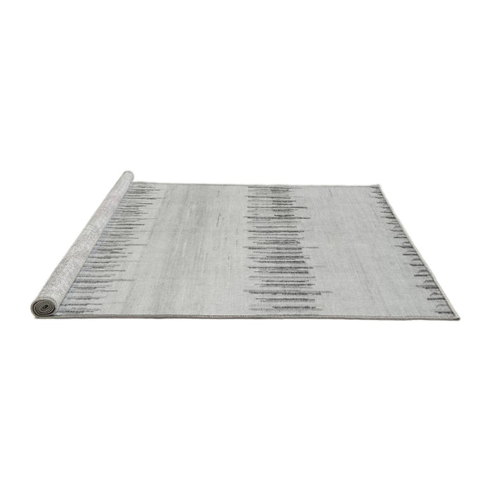 Sideview of Machine Washable Solid Gray Modern Rug, wshabs1345gry