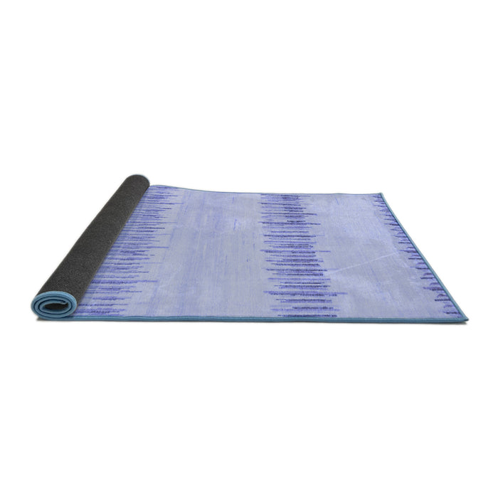 Sideview of Solid Blue Modern Rug, abs1345blu