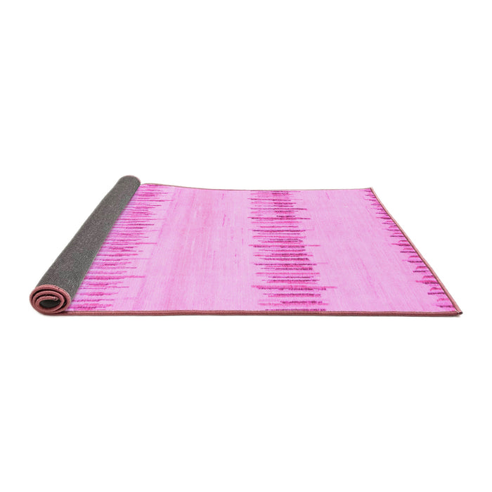 Sideview of Solid Pink Modern Rug, abs1345pnk