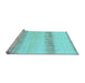 Sideview of Machine Washable Solid Light Blue Modern Rug, wshabs1345lblu