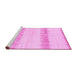 Sideview of Machine Washable Solid Pink Modern Rug, wshabs1345pnk