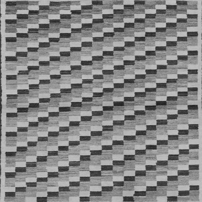 Square Checkered Gray Modern Rug, abs1346gry