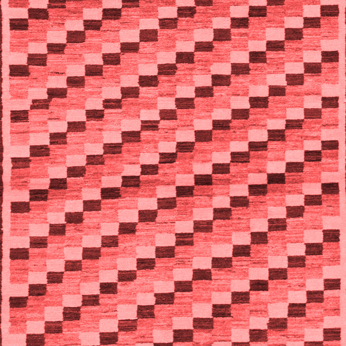 Checkered Red Modern Area Rugs