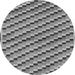 Round Machine Washable Checkered Gray Modern Rug, wshabs1346gry