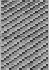 Checkered Gray Modern Rug, abs1346gry