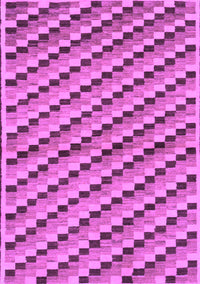 Checkered Purple Modern Rug, abs1346pur