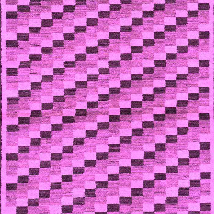 Checkered Purple Modern Rug, abs1346pur