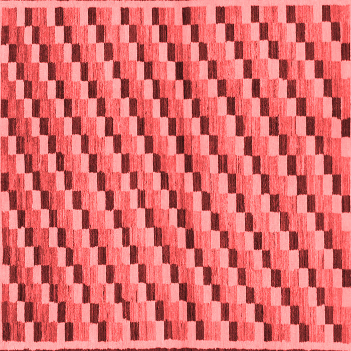Checkered Red Modern Rug, abs1346red