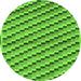 Round Machine Washable Checkered Green Modern Area Rugs, wshabs1346grn