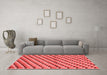 Modern Red Washable Rugs