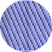 Round Checkered Blue Modern Rug, abs1346blu