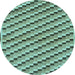 Round Machine Washable Checkered Light Blue Modern Rug, wshabs1346lblu