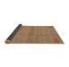 Sideview of Abstract Chocolate Brown Modern Rug, abs1347