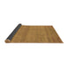 Sideview of Abstract Brown Modern Rug, abs1347brn