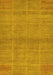 Abstract Yellow Modern Rug, abs1347yw