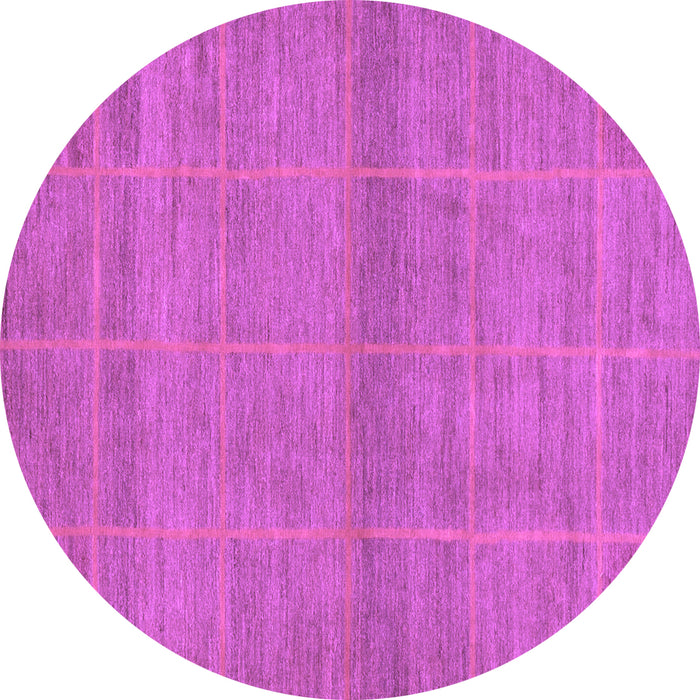 Round Abstract Purple Modern Rug, abs1347pur