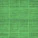 Square Abstract Emerald Green Modern Rug, abs1347emgrn