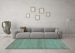 Machine Washable Abstract Light Blue Modern Rug in a Living Room, wshabs1347lblu