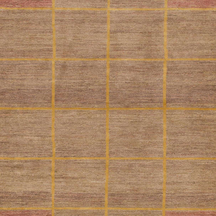 Machine Washable Abstract Chocolate Brown Rug, wshabs1347