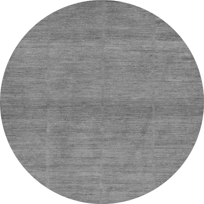 Round Abstract Gray Modern Rug, abs1347gry