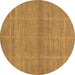 Round Abstract Brown Modern Rug, abs1347brn