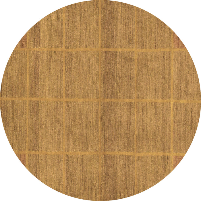 Round Machine Washable Abstract Brown Modern Rug, wshabs1347brn
