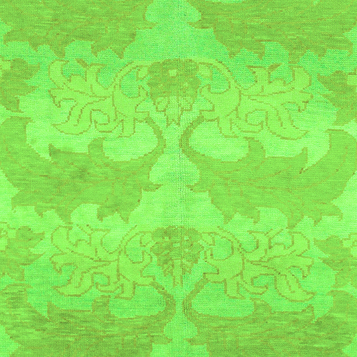 Machine Washable Abstract Green Modern Area Rugs, wshabs1348grn
