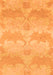 Machine Washable Abstract Orange Modern Area Rugs, wshabs1348org