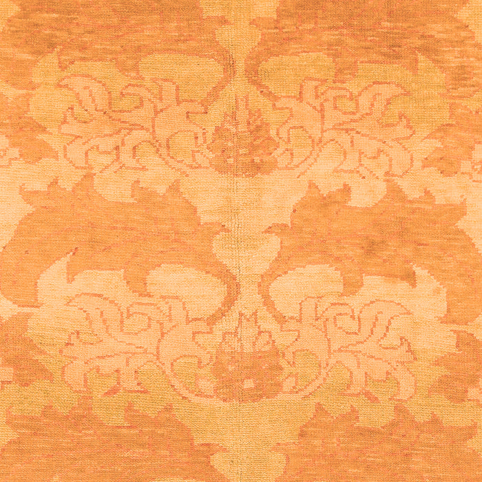Machine Washable Abstract Orange Modern Area Rugs, wshabs1348org