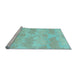 Sideview of Machine Washable Abstract Light Blue Modern Rug, wshabs1348lblu