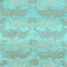 Square Abstract Light Blue Modern Rug, abs1348lblu