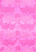 Machine Washable Abstract Pink Modern Rug, wshabs1348pnk