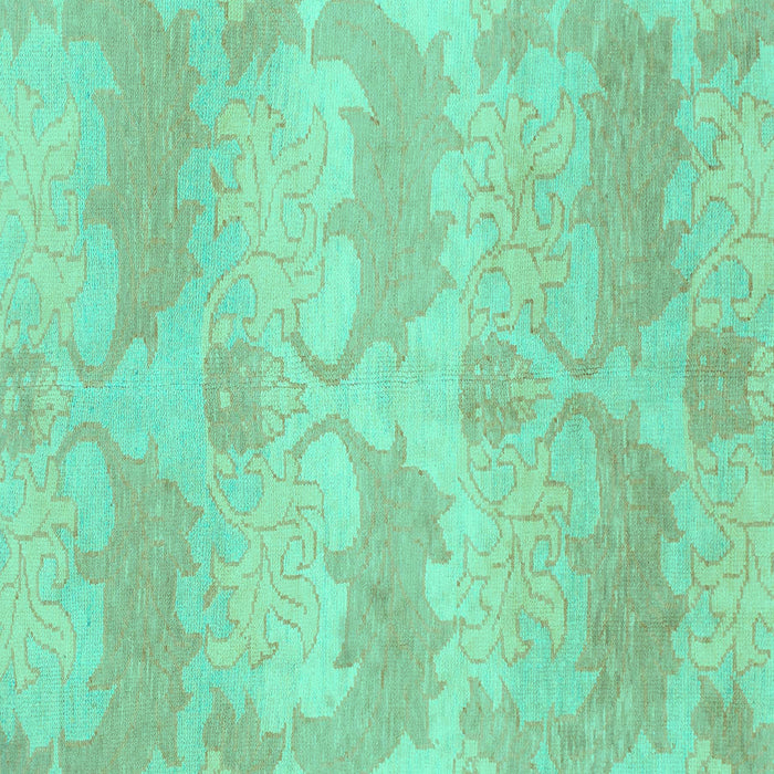 Square Abstract Turquoise Modern Rug, abs1348turq
