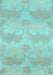 Machine Washable Abstract Light Blue Modern Rug, wshabs1348lblu