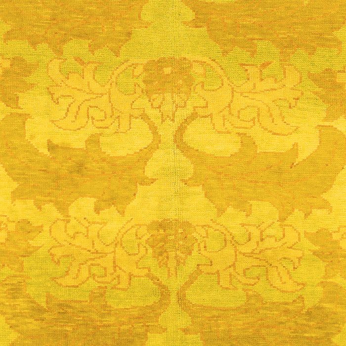 Machine Washable Abstract Yellow Modern Rug, wshabs1348yw