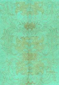 Abstract Turquoise Modern Rug, abs1349turq